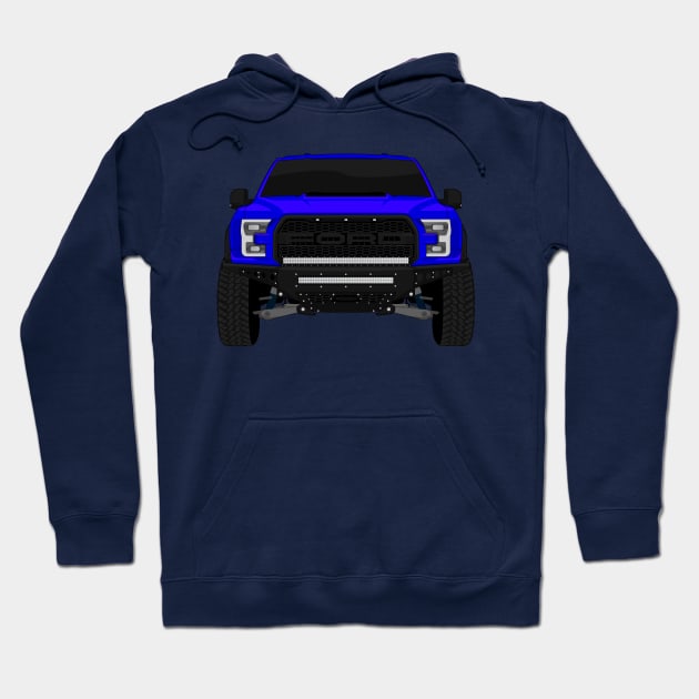 RAPTOR DARK-BLUE Hoodie by VENZ0LIC